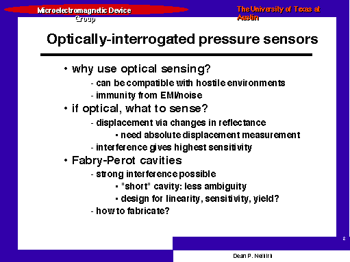 Optically-interrogated pressure sensors